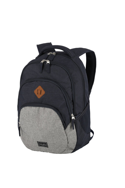 Kép Travelite Basics hátizsák Melange Navy/szürke 22 L