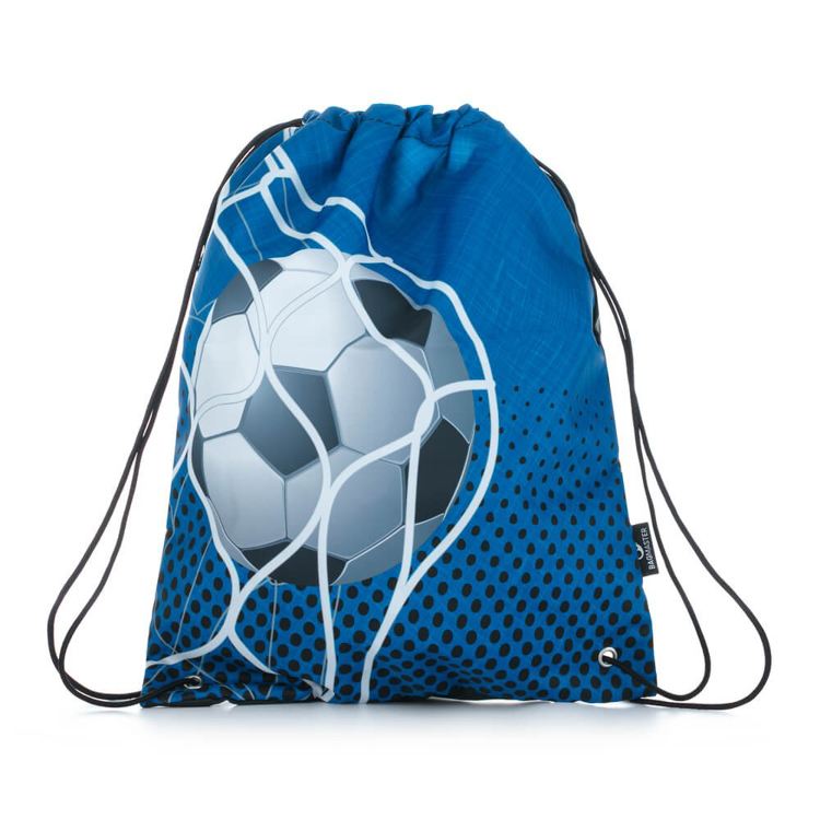 Kép Bagmaster Bag LUMI 21 B iskolatáska papucs / tornazsák - kék futball kék 1.2 l