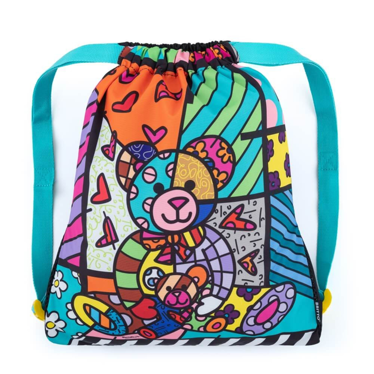 Kép Bagmaster Bag VEGA 22 A iskolatáska papucshoz / tornazsák - mackó multicolor 1,2 l